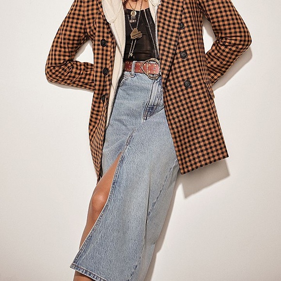 Free People We The Free Calabasas Denim Midi Skirt - Picture 3 of 3